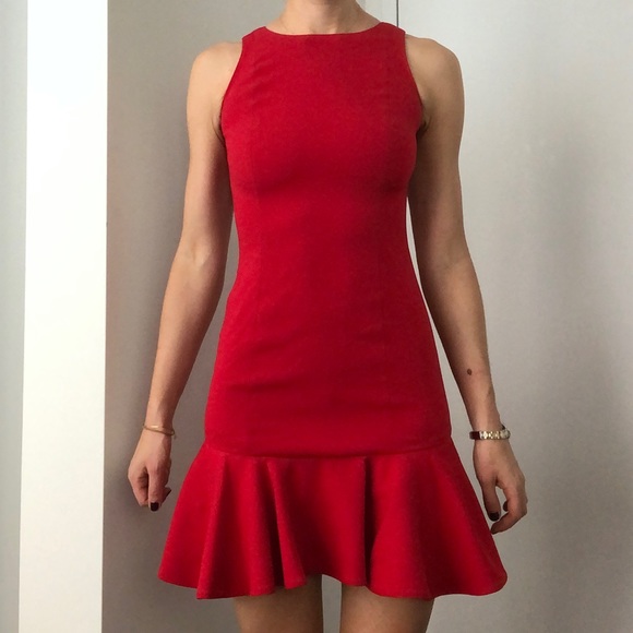 JAYGODFREY Dresses & Skirts - Jay Godfrey bright red cocktail dress in size 0